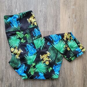 Constantly Varied Gear Toxic Paradise Frog CVG Leggings Medium - Full Length EUC